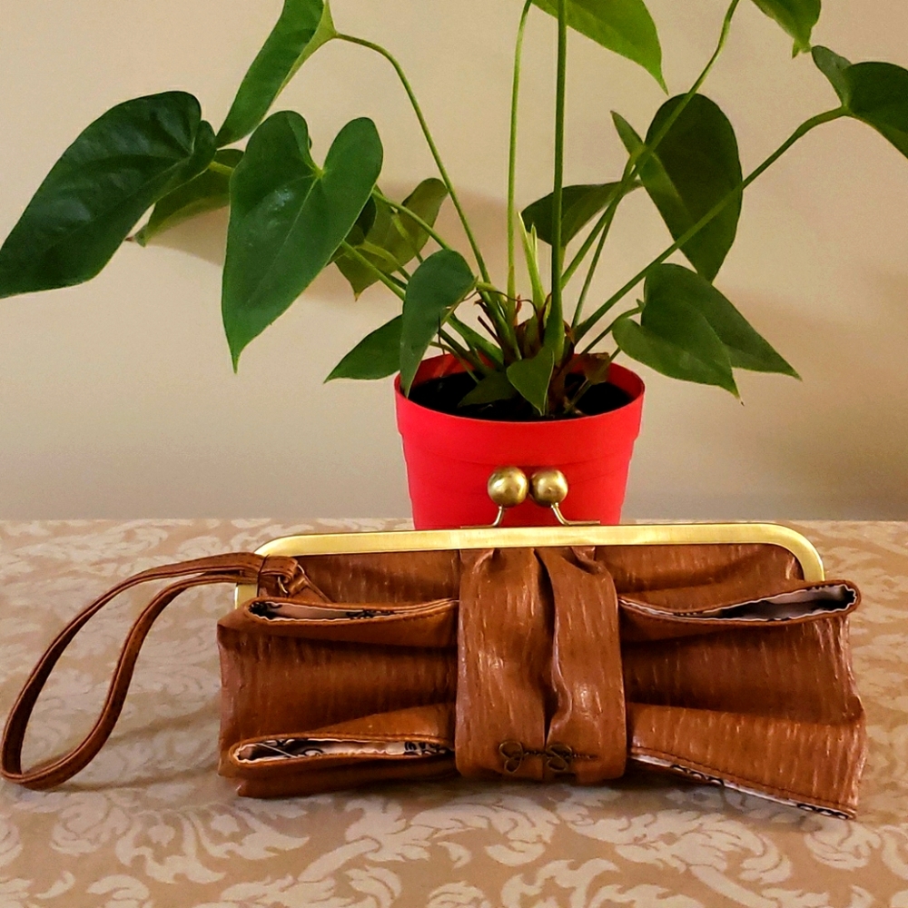 Jessica Simpson Tan Clutch